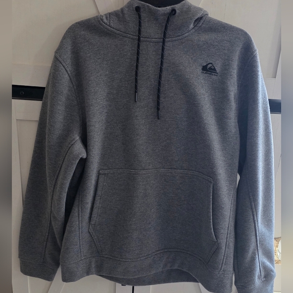 Quiksilver Charcoal Men's Hoodie - Picture 1 of 4